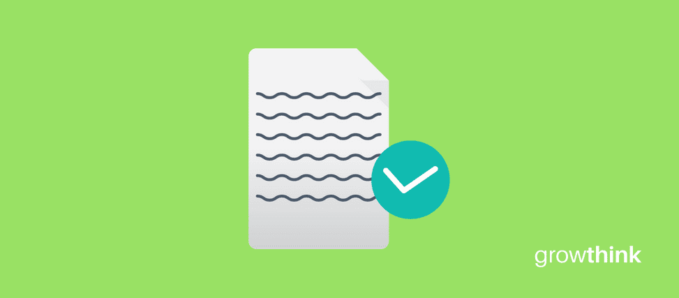 Paper icon with a check mark