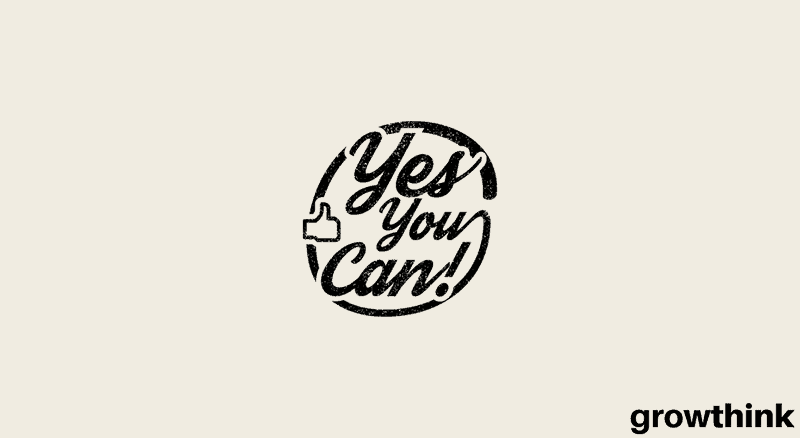 Text saying yes you can