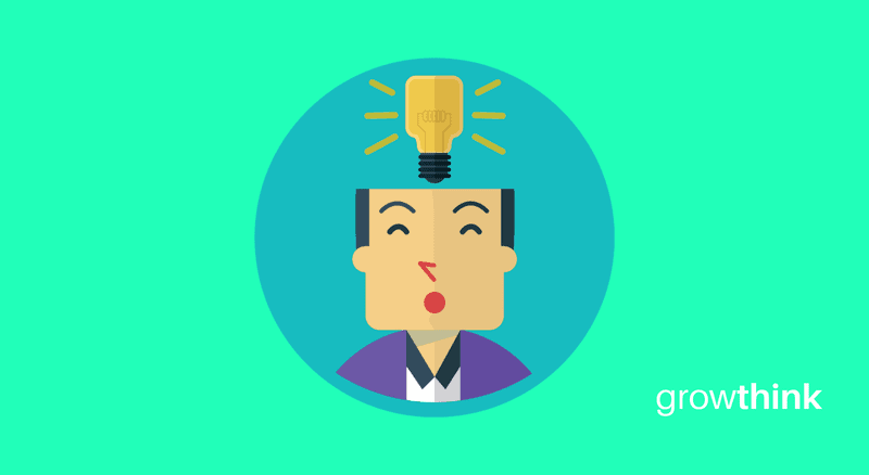 icon of a man with a light bulb on top of his open head