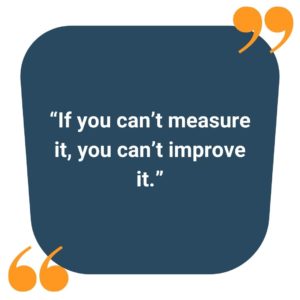 if you can’t measure it you can’t improve it