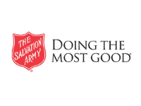The Salvation Army logo with the text doing the most good