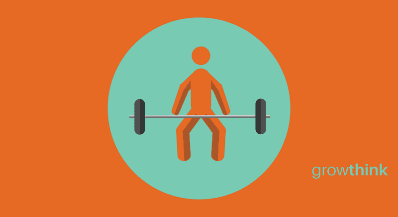 icon of a man lifting a dumbbell