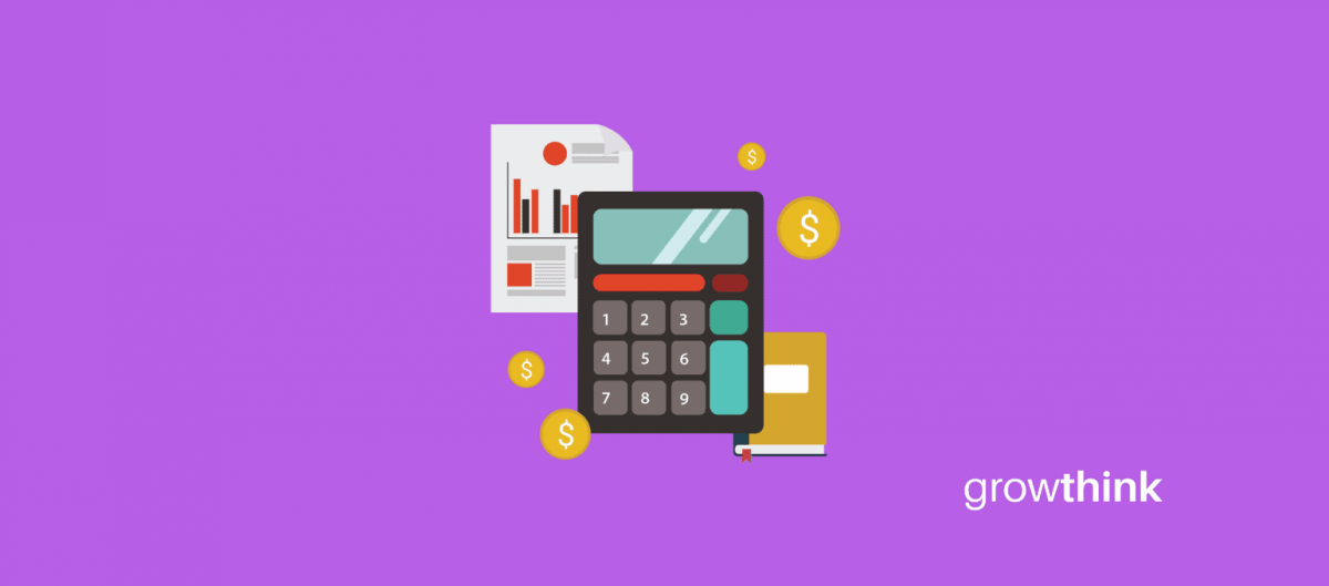 calculator charts and money icon